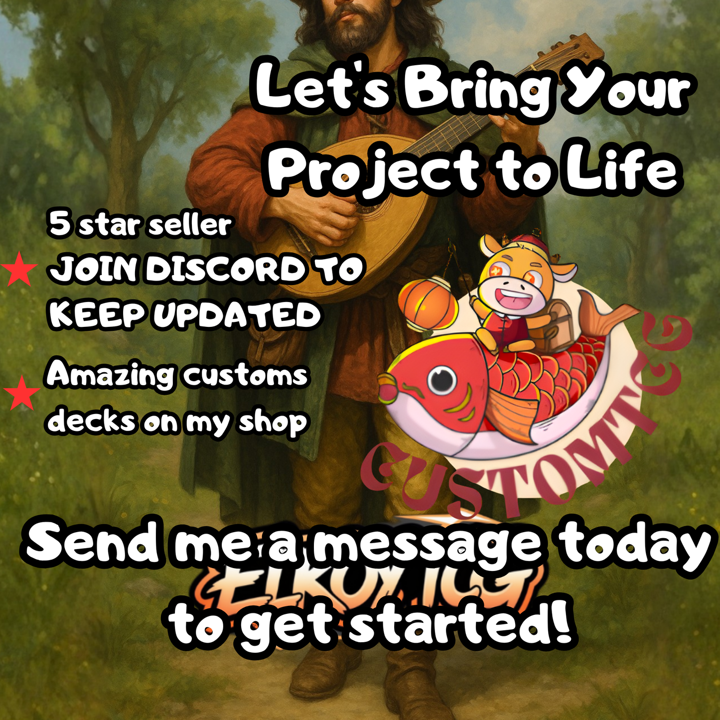 The Wandering Minstrel Custom Deck