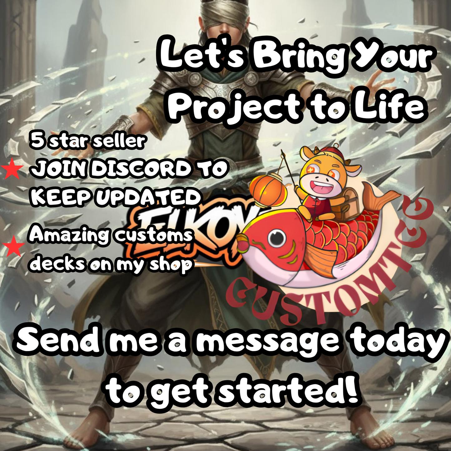 Toph, the First Metalbender Custom Deck