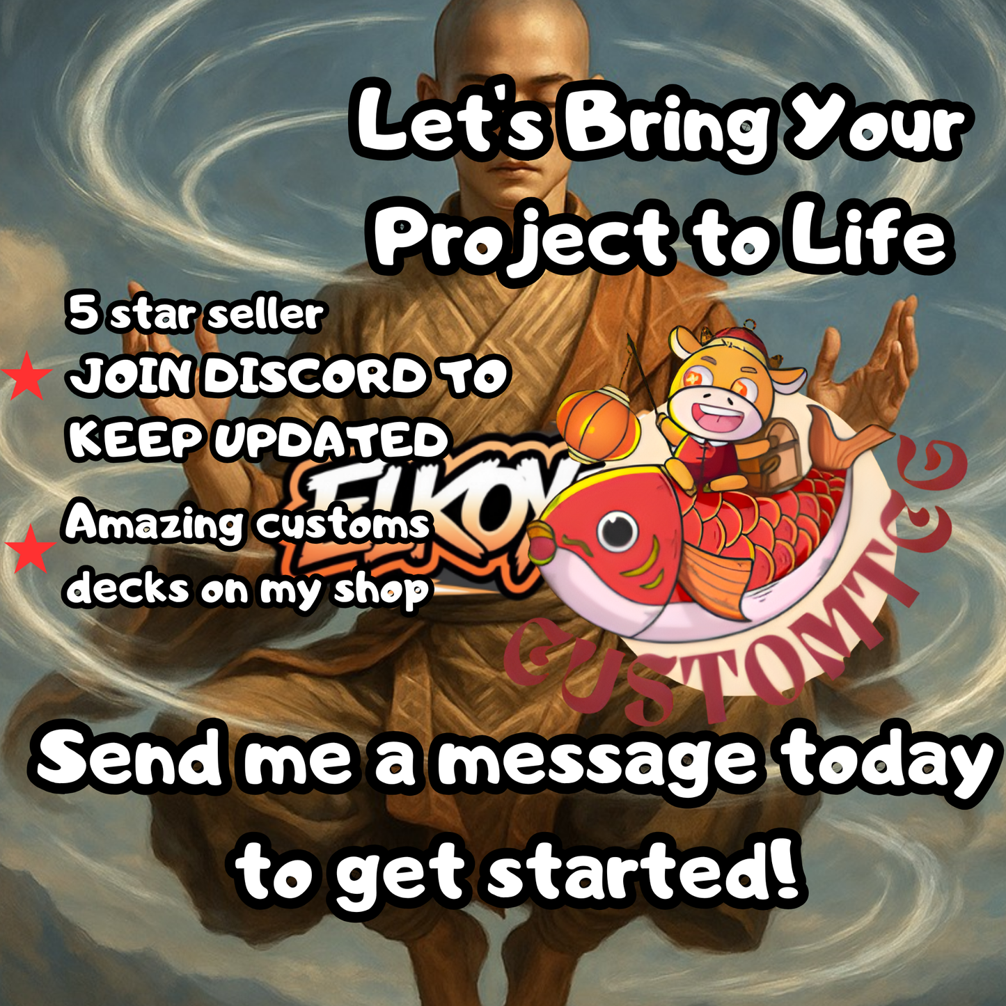 Avatar Aang Custom Deck