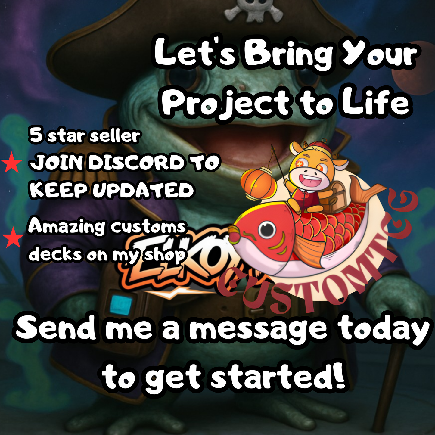 Flubs, the Fool SPACE Custom deck