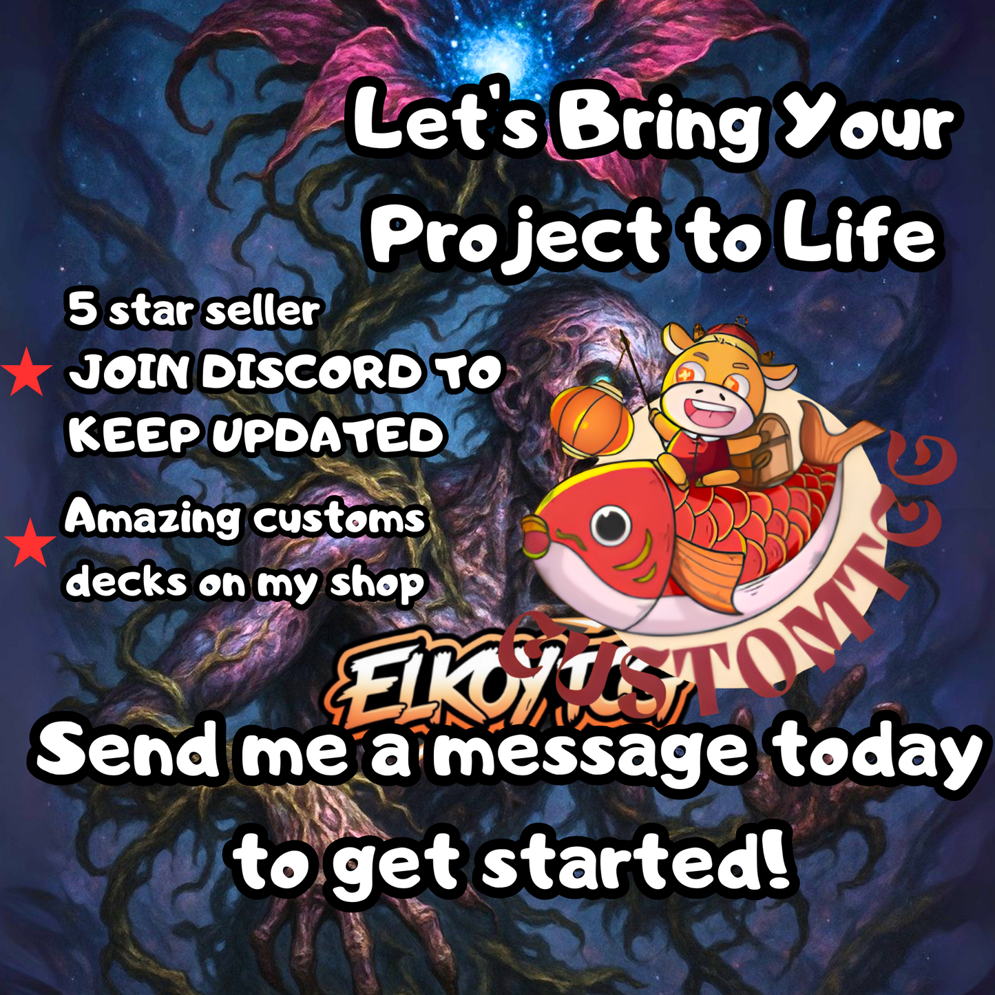 The Necrobloom V2 Custom Deck