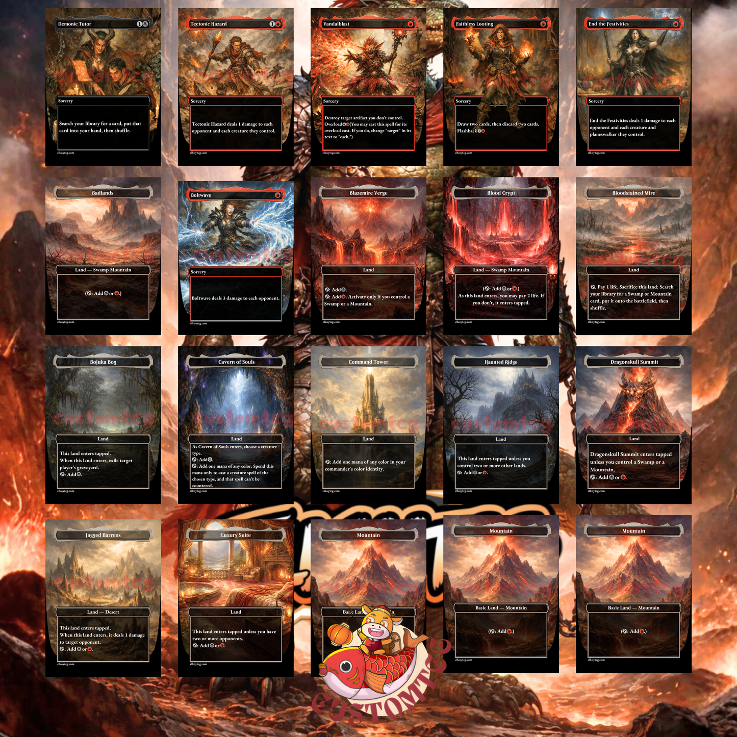 Gev, Scaled Scorch Custom Deck