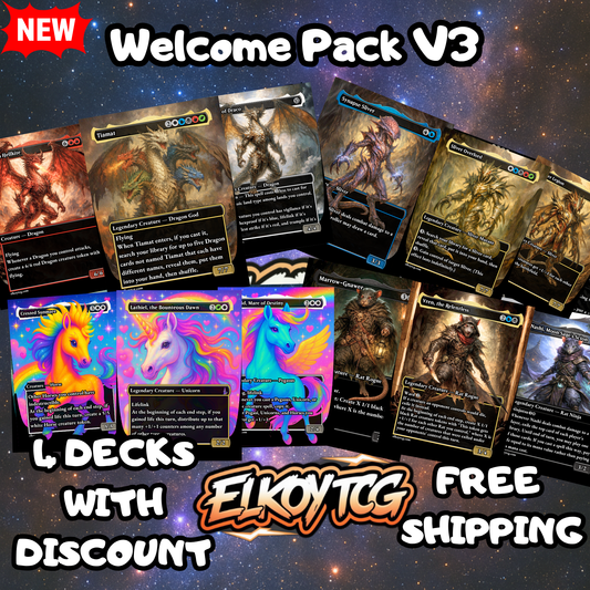 Welcome SUPER Pack V3 – 4 Custom Decks - 20 units only