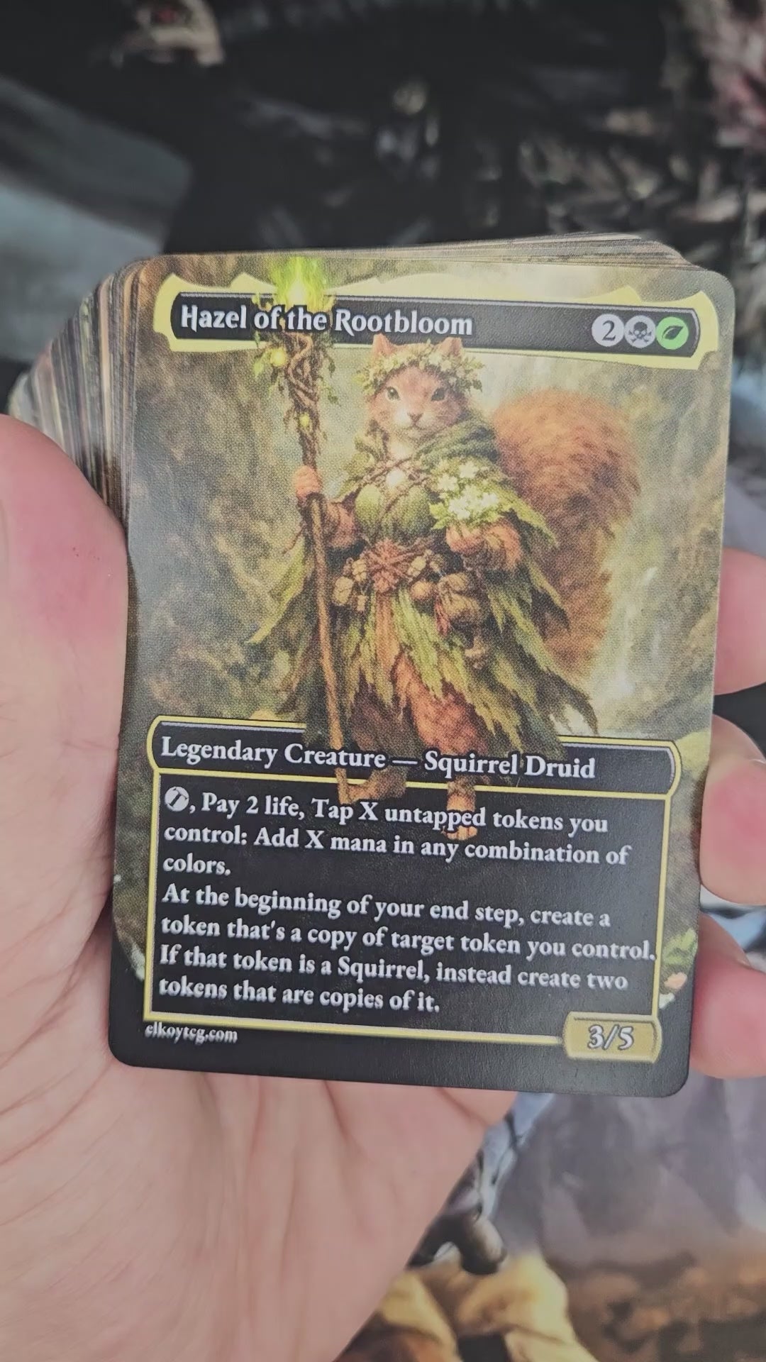 Hazel of the Rootbloom – Custom Deck 🌰🐿️